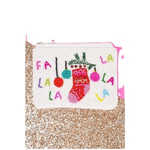 Exclusivo bordado hecho a mano multicolor con cuentas XO Mini bolso con cremallera de lujo de moda elegante y joyería Premium con estilo DE LA India - Product Image 5