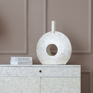 Venta al por mayor vietnamita diseño moderno madre perla jarrones decorativos Decoración de mesa inusual para encimeras o mesas escandinavas - Product Image 3