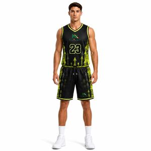 Conjunto de Uniforme de Baloncesto Personalizado para Hombre con Diseño de Flecha Ascendente, Jersey de Malla Sublimado, Pantalones Cortos, Ropa Deportiva de Equipo, Kit de Equipamiento para Juego, Venta OEM Profesional - Product Image 3