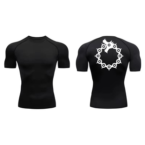Stylish Graphic Compression Shirts for Men <b>Athletic</b> Quick Dry T shirts Tees Gym Workout Professional Grappling for Water Sports - Product Image 1