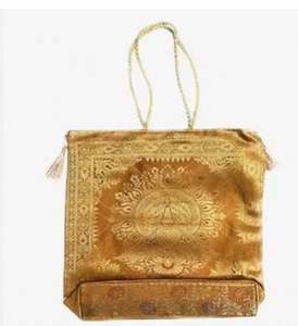 Sacs fourre-tout décontractés en brocart de soie avec pompon - Sacs élégants et luxueux avec fermeture éclair - Prix de gros du fabricant - Product Image 3