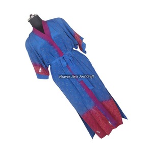 KL018 Beachwear Vintage Sari Kimono Long- Manufacturer of Beachwear Vintage Sari Kimono Long <b>Cardigan</b> Vintage Sari Kimono Long - Product Image 1