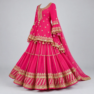 Robe Mehndi personnalisée pour femmes avec couleurs personnalisées, travail décoratif et finition haut de gamme pour les marques de mode - Product Image 4