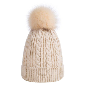 RTS Winter Acrylic <b>Knitted</b> <b>Beanie</b> Hat for Women Beach Travel Common Fabric Factory Wholesale - Product Image 5
