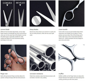 Tijeras de Peluquería Profesionales de Acero Inoxidable, Tijeras para Cortar Cabello para Diestros, Gran Venta - Product Image 6