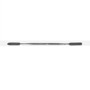 Espátula Doble Puntiaguda y Redonda de Acero Inoxidable de 18.5cm, Autoclavable, para Manicura y Pedicura, Uso Estético, con Logotipo, Empaque Ecológico - Product Image 4