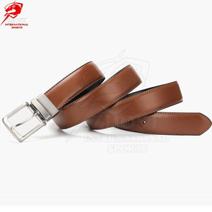 Ceinture en cuir véritable de qualité supérieure, longueur réglable, boucle fiable, pour tenue décontractée, formelle ou de travail - Product Image 2