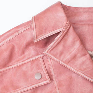 Chaquetas de Cuero Cortas para Mujer, Hechas con el Mejor Material, a la Moda, para Invierno - Product Image 5