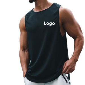 Camiseta sin mangas de gimnasio para hombre, algodón transpirable de alta calidad, tela de punto lisa de Color sólido XL, ropa deportiva informal para adultos lavada - Product Image 1