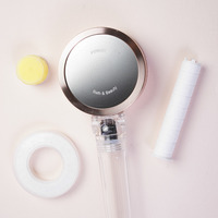 FONAH S850 OEM ODM Robinet de douche sur pied en acier inoxydable, design traditionnel, avec filtre à vitamine C et double poignée, jet pluie
