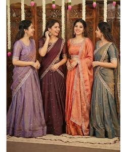 Último Modelo de Lehenga Choli Tradicional Gujarati para Mujer, con Bordado en Material NC MOS, Completamente Cosido, para Bodas y Festivales - Product Image 1