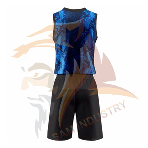 Ensembles d'uniformes de volley-ball personnalisés imprimés sur toute la surface, 100% polyester respirant, uniformes de volley-ball de haute qualité - Product Image 3