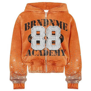 Sudadera con Capucha Hip Hop Personalizada al por Mayor, 100% Algodón, Gruesa, con Bolsillos, Ecológica, Transpirable y de Secado Rápido para Hombre - Product Image 5