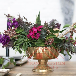 Florero de compota de oro y Metal de diseño único, Base de Pedestal para mesa de boda, centros de mesa y decoraciones para eventos - Product Image 4