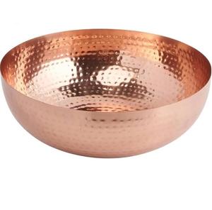 Nuevo producto: Tazón decorativo de metal con diseño pintado a mano para mesa de hogar, hotel o restaurante. - Product Image 2