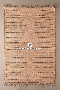 Wholesale Premium Solid Vintage Jute Rug Handmade Woven Eco-Friendly <b>Floor</b> Covering Sustainable Durable Reversible Bohemian ITHL - Product Image 5