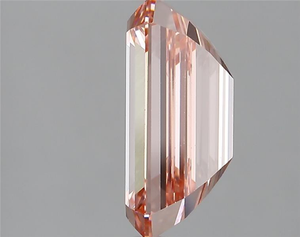 Diamant de laboratoire taille émeraude 5,00 carats, rose vif fantaisie, pureté VVS2, excellente taille - Product Image 5