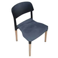 Chaise de salle à manger moderne noire en métal avec coussin, idéale pour la maison, le bureau, le bar et les restaurants – Offre Spéciale