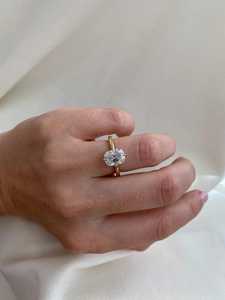 Lab Grown 2.00CT Old Mine Cushion Cut Diamond Solitaire <b>Ring</b> 18K Yellow Gold Luxury <b>Engagement</b> Wedding Gift <b>Ring</b> for Friend - Product Image 4