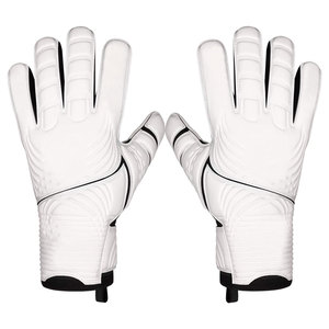 Gants de gardien de but de football professionnels en cuir PU, sangle de poignet réglable, couleur personnalisée vert bleu, unisexe, OEM personnalisé - Product Image 1