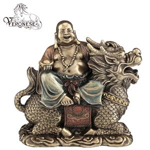 Diseño Veronés - Guan Yin de la Luna de Agua con Sutra - Artesanía de Resina Pintada a Mano para Decoración de Hogar de Lujo - Product Image 4