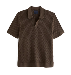 Nouveau Polo Rétro de Luxe pour Homme, T-shirt Designer à Motif Jacquard Uni, Manches Courtes, Idéal pour l'Été et les Affaires - Product Image 5