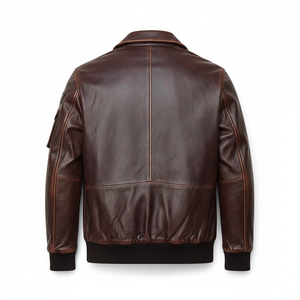 Design Your Own <b>Leather</b> Fashion <b>Jackets</b> High Quality Men <b>Leather</b> <b>Jacket</b> in Best Price <b>Long</b> Sleeve <b>Leather</b> <b>Jacket</b> - Product Image 3