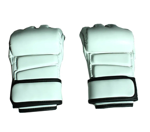 Guantes de Grappling MMA Personalizados de Primera Calidad para Entrenamiento de Artes Marciales, Estilo Medio Dedo, Impermeables, Transpirables, Cómodos, de PU Genuino - Product Image 1