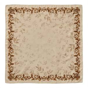 Pañuelo de Seda Beige Elegante para Mujer, Diseño de Hojas, Chal Cuadrado con Estampado Digital, Regalo para Actividades al Aire Libre, Pañuelo Suave para la Cabeza, Accesorio de Moda - Product Image 2