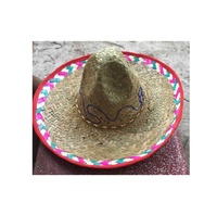 Chapeaux Sombrero à large bord en paille de blé, brodés à la main, pour les voyages, le quotidien, les fêtes, les occasions décontractées, les mariages, l'été, les bars et les restaurants
