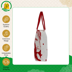 Vendeur fiable proposant des sacs fourre-tout en jute écologiques personnalisés fabriqués en Inde, sacs de plage réutilisables avec poche intérieure - Product Image 3