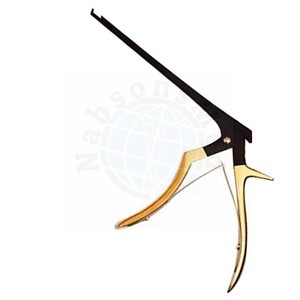 Jeu de 5 Rongeurs Kerrison Manuels en Acier Inoxydable Noir et Or de 7 Pouces, Tailles 1, 2, 3, 4, 5 mm, Coupure Ascendante 45° °   Instrument chirurgical orthopédique cervical - Product Image 2