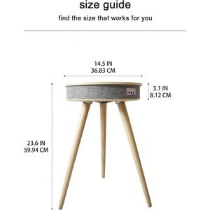 Intelligente 36.5cm di legno per soggiorno divano divano divano notte luce Wireless ricarica serie 2.0 per feste all'aperto - Product Image 1