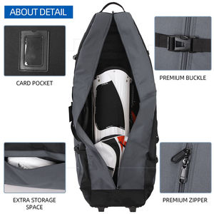 Sac de voyage de golf en polyester personnalisé avec logo, housse de rangement, sac de transport portable pour chariot, design tendance, grande capacité, vente en gros - Product Image 6