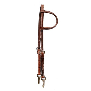 Conjunto de cabezada y pechopetral ecuestres personalizables y duraderos con riendas de cuero occidental para equitación - Product Image 1