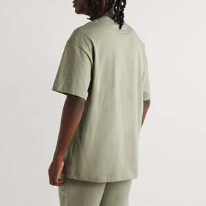 Vente en gros de t-shirts décontractés pour hommes, nouvelle conception personnalisée, coton/fibre de bambou, motif 3D, logo sur le devant, taille plus - Product Image 3