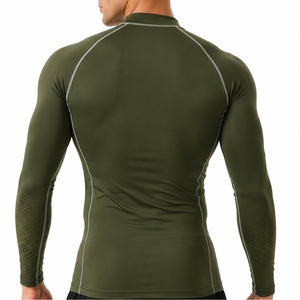 Men Long Sleeve Compression Shirt Premium Comfort Performance Fit Quick Dry <b>Athletic</b> Top Stretch Active Power Flexible Motion - Product Image 2