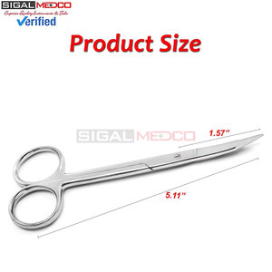 Ciseaux Goldman Fox courbés de 5,11 pouces, en acier inoxydable de haute qualité, instruments chirurgicaux médicaux, qualité supérieure, vente en gros - Product Image 3