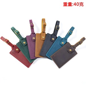 ป้ายติดกระเป๋าหนังรุ่น Elite Series ตกแต่งด้วยฮาร์ดแวร์สีทอง หนังแท้คุณภาพสูง สำหรับการเดินทาง รุ่น LTG-0358 - Product Image 5