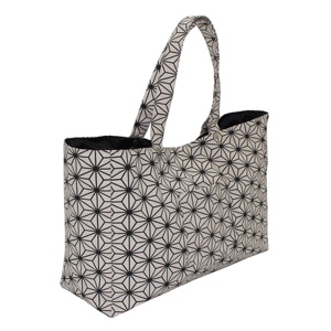 กระเป๋าผ้าใบธรรมชาติขนาด12ออนซ์พร้อมกระเป๋าแบบเปิดที่ทันสมัยพิมพ์ลายดอกไม้และซับในโพลีเอสเตอร์สำหรับช้อปปิ้ง - Product Image 2