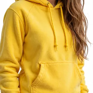 Sudadera con Capucha Dorada para Mujer, Talla Grande, con Bolsillo Canguro, Cordón Ajustable, Felpa Suave, Ropa Cómoda para Estar en Casa - Product Image 4