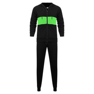 Nouvel arrivage : Ensemble de survêtement 2 pièces pour homme, coupe ajustée, doux, de haute qualité, respirant, idéal pour la course à pied, vente en gros - Product Image 5