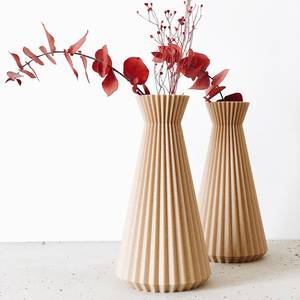 Jarrón Decorativo de Madera Maciza para Flores Artificiales, Moderno, Hecho a Mano, Ecológico, Accesorio Decorativo para Mesa del Hogar - Product Image 1