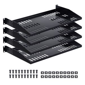 Mensola per Rack Server 1U, 4 Pezzi, Carico Massimo 22 kg, Ventilata, a Sbalzo, Montaggio a Parete/Supporto, Pronta per Data Center, Profondità 10 Pollici - Product Image 1