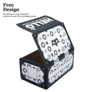 Cajas de Envío Pequeñas de Cartón Kraft Negro – Empaque Personalizado con Marca - Product Image 1