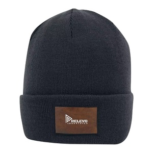 <b>Black</b> Best Manufacturing Winter Skull <b>Cap</b> Beanies OEM Service Custom Logo Anti-wrinkle Latest Arrival New Design <b>Men</b> Beanies - Product Image 1