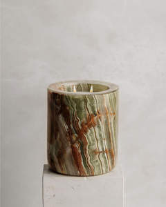 Portavelas Decorativo de Ónix Verde, Portavelas de Mármol Natural para Velas de Té, Decoración de Hogar de Lujo, Regalo - Product Image 3