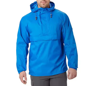OEM Plain Dyed Nylon Made Waterproof <b>Jackets</b> Customized Windbreaker <b>Jacket</b> for <b>Men's</b> With Zipper Closure Full Sleeves for Sale - Product Image 6