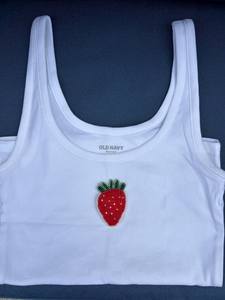 Summer Handcrafted Beaded Embroidery <b>Tops</b> for Women Custom Stitching Seed Beads Baptism Fashion - Product Image 4