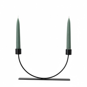 Support de bougie moderne en métal doré à 3 bras, décoratif, en acier inoxydable finition brillante, centre de table pour mariage et décoration intérieure - Product Image 3